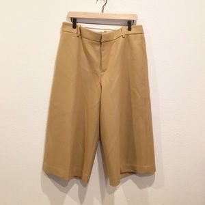 J. Crew Khaki Colored Wide Leg Wool Pants Size 16